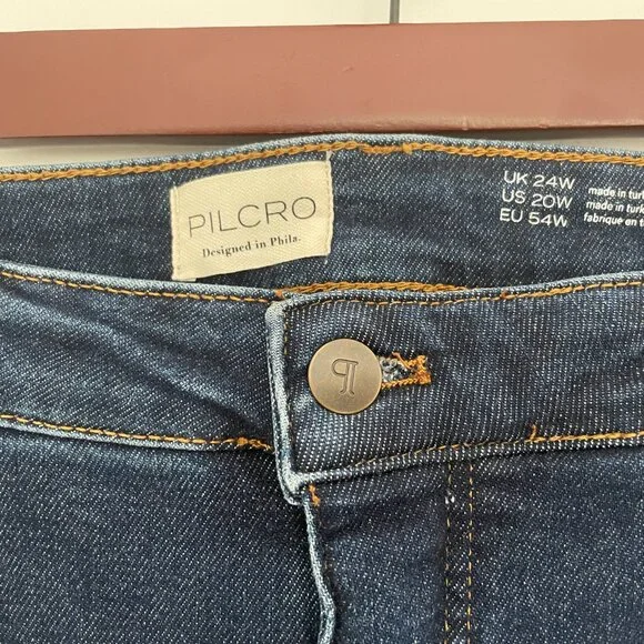 Anthropologie Annie High-Rise Straight-Leg Jeans by Pilcro, Size 20W - Picture 5 of 7